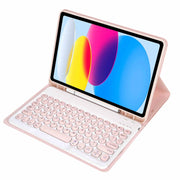 iPad 10Gen 10.9, iPad 11 (A16 2025) Keyboard Case - Pink by salelink.co.nz