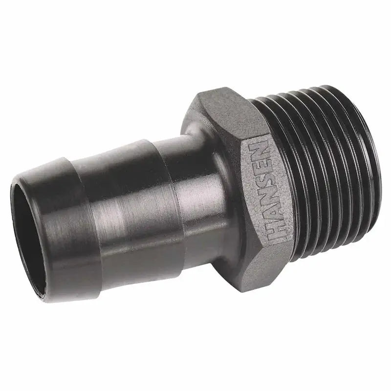 Hansen Male Hose Tail – BSPT Thread to Hose Barb by Filtration Station NZ