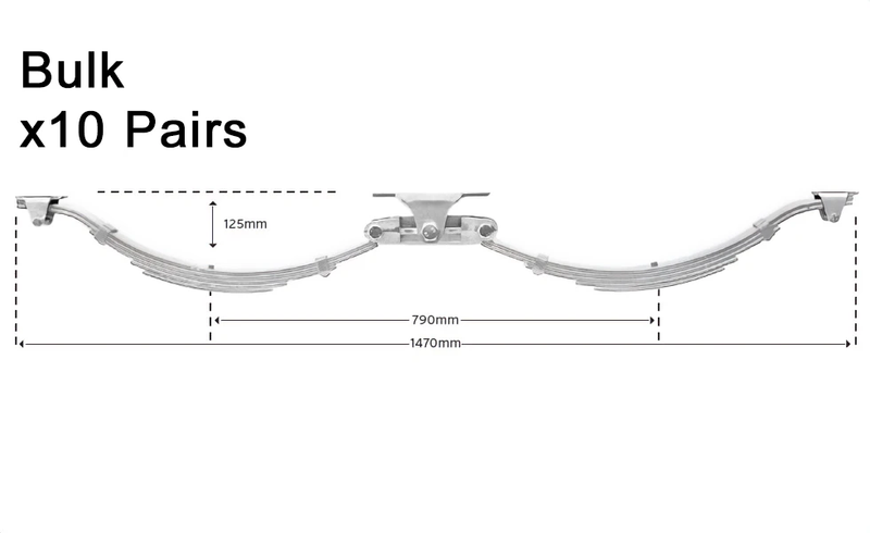 Slipper Eye Type - 3500kg - 45mm wide - Bulk 10x Pair by Trojan