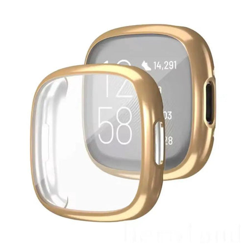 Protective Case for Fitbit Versa 4 (Gold) by That Watch Shop