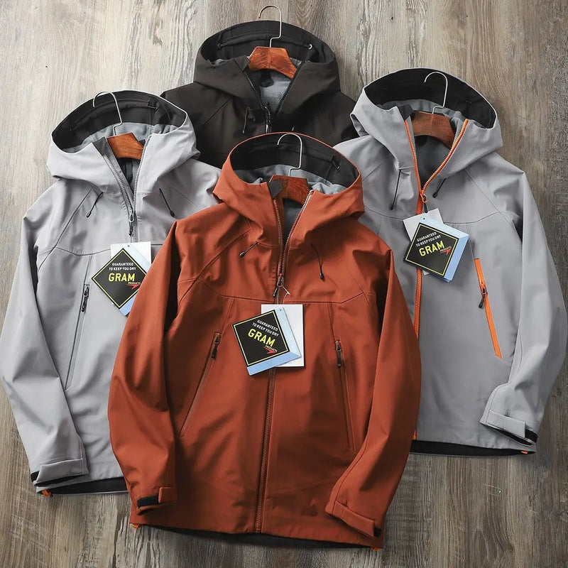 Men's Windproof Softshell Jacket — Waterproof Hooded Outdoor Layer | Hiking & Adventure by Mead's Supply & Equipment Outfitters limited