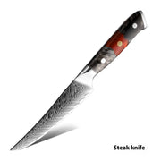 67 Layers Damascus Steel Kitchen Knife Kit 127K Cutting Knife by China Dropship