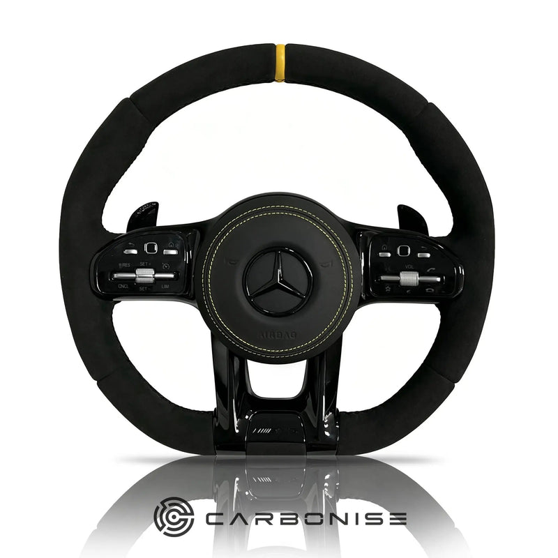 Mercedes-Benz Steering Wheel (Full Alcantara) #28 by CARBONISE