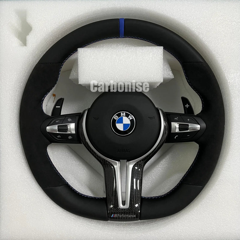 BMW Steering Wheel (Leather+Alcantara) @28 by CARBONISE