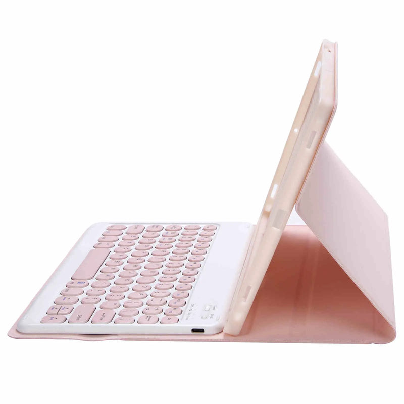 iPad 10Gen 10.9, iPad 11 (A16 2025) Keyboard Case - Pink by salelink.co.nz