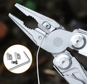 g8buynz Heavy-Duty 28-in-1 Multi-Tool Pliers Portable Pocket Tool Kit with Sheath & Bits Camping, Hiking Heavy-Duty 28-in-1 Multi-Tool Pliers Portable Pocket Tool Kit with Sheath & Bits Camping, Hiking
