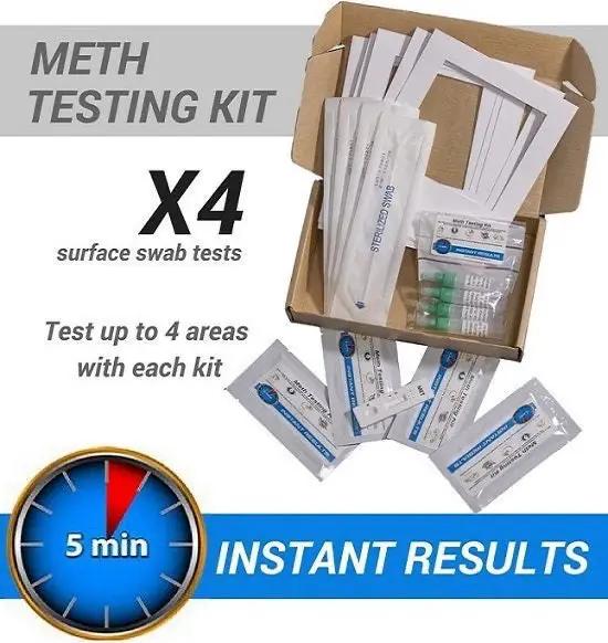 Meth Test Kit - 4 x Instant On-site Test Kits by 9eight5