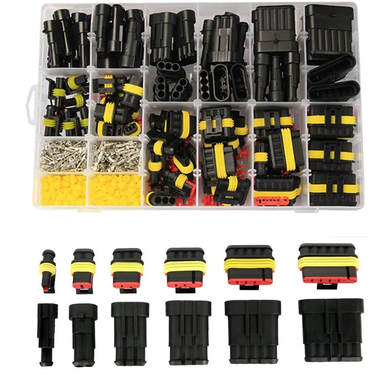 352pcs Waterproof Car Auto Electrical Wire Connector Plug 1-4 Pin Way Plug Kit by salelink.co.nz