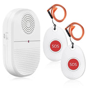 Wireless Caregiver Pager with 2 x SOS Pendant by Deafquip