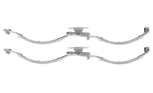 Slipper Eye Type - 2200kg - 45mm wide - Pair of trailer suspension components.