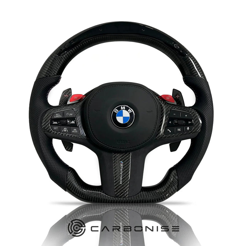 BMW Steering Wheel (Carbon Fiber+Perforated Leather) #29 by CARBONISE