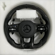 Mercedes-Benz Steering Wheel (Carbon Fiber+Perforated Leather) #29 by CARBONISE