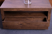 'Sintra' Walnut Coffee Table with Two Drawers by sue-e furniture