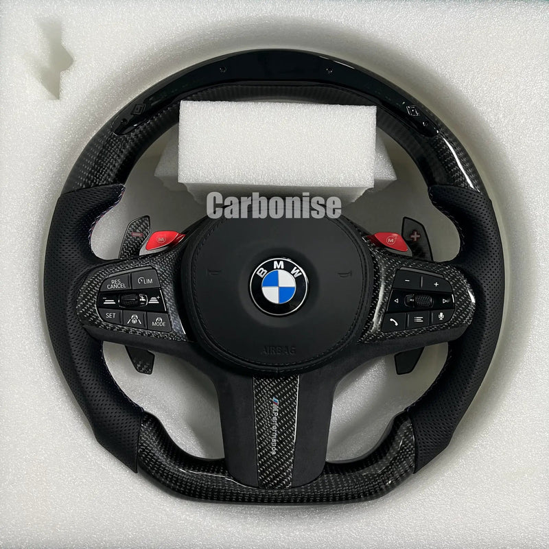 BMW Steering Wheel (Carbon Fiber+Perforated Leather) #29 by CARBONISE