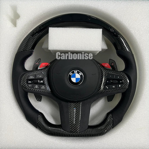 BMW Steering Wheel (Carbon Fiber+Perforated Leather) #29 by CARBONISE