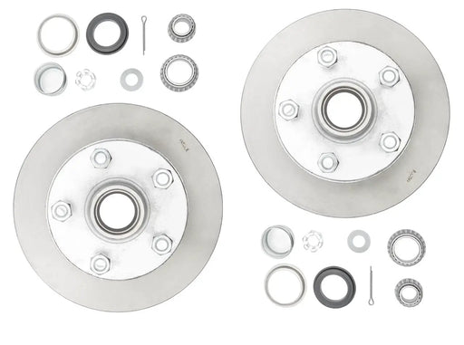 Trojan Trojan Hub Kits Disc Braked Trojan Hub Kit 5x4.5 Disc Braked Top Hat 1750kg With Integrated Rotor For Heavy Trailers Trojan Hub Kit 5x4.5 Disc Braked Top Hat 1750kg