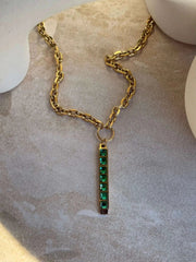 Tāhū Kākāriki Gold Set by Tahana Jewellery