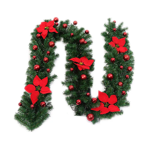 Christmas Fireplace Tree Wreath Garland by salelink.co.nz