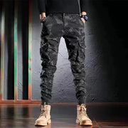 Men's Oversized Camouflage Cargo Pants - Multi-Pocket Outdoor Trousers by Mead's Supply & Equipment Outfitters limited