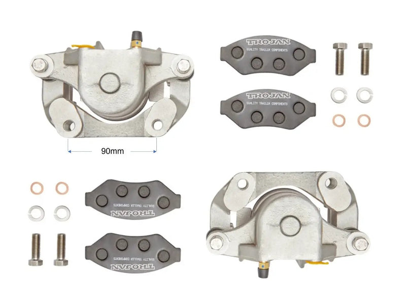 Trojan Hydraulic Caliper Set Cast Iron Ready to Install by Trojan