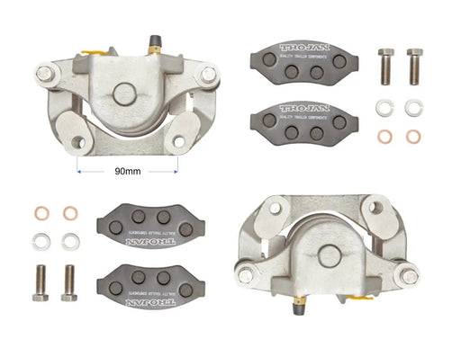Trojan Hydraulic Caliper Set Cast Iron Ready to Install by Trojan