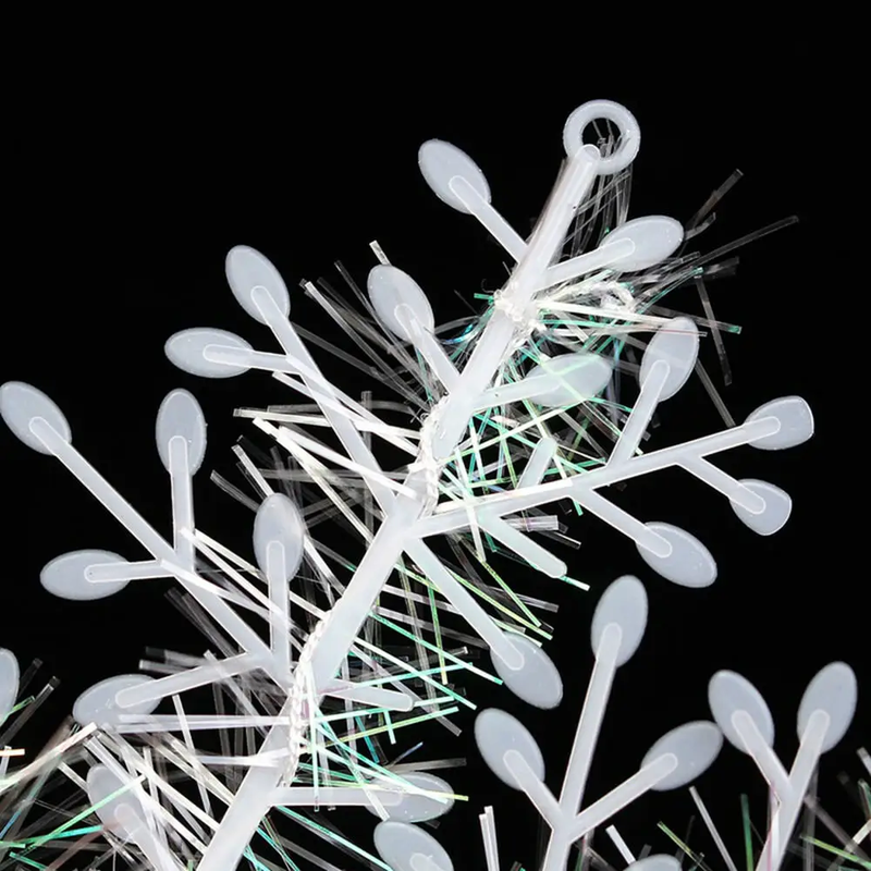 30PCS 11cm White Snowflakes Decorations Christmas Tree Party Charms Christmas Decoration by salelink.co.nz