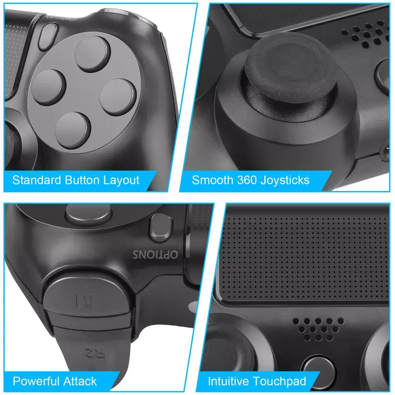 PS4 Wireless Controller - Black by salelink.co.nz