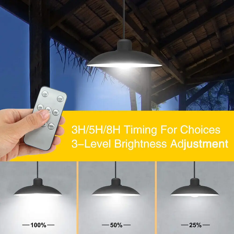 Double Head Solar Pendant Light by salelink.co.nz