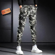 Men's Oversized Camouflage Cargo Pants - Multi-Pocket Outdoor Trousers by Mead's Supply & Equipment Outfitters limited