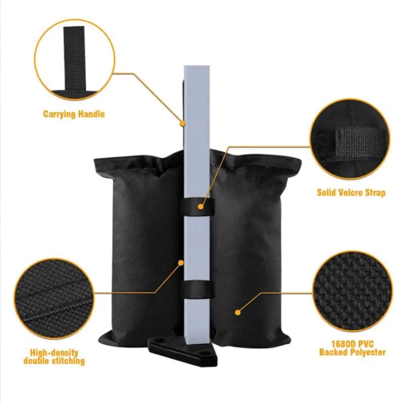 g8buynz g8buynz Set of 4 Heavy Duty Weights Sandbags for Pop up Canopy Tent Patio Umbrella Set of 4 Heavy Duty Weights Sandbags for Pop up Canopy Tent Patio Umbrella