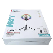 1.9m Ring Light Selfie Stick P100RGB by 9eight5