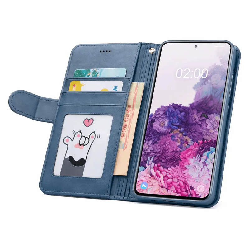 Samsung Galaxy S20 Ultra Flip Wallet Case Cowhide Dot Pattern by techplus