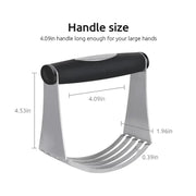 g8buynz g8buynz Dough Blender with 10cm Fixed Handle Pastry Mixer with 5 Stainless Steel Blades Dough Blender with 10cm Fixed Handle Pastry Mixer with 5 Stainless Steel Blades