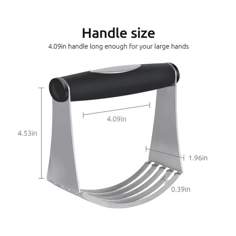 g8buynz g8buynz Dough Blender with 10cm Fixed Handle Pastry Mixer with 5 Stainless Steel Blades Dough Blender with 10cm Fixed Handle Pastry Mixer with 5 Stainless Steel Blades