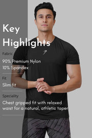 Bare Nylon T-shirt Black by Fuaark Nz