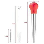 g8buynz g8buynz Turkey Baster, Baster set of 4, Baster syringe needles and Cleaning Brush, red Turkey Baster, Baster set of 4, Baster syringe needles and Cleaning Brush, red