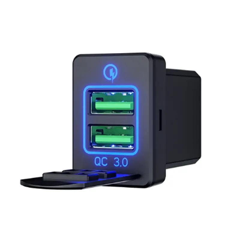 g8buynz g8buynz Car Charger QC3.0 Fast Charge for Toyota Dual USB Port Socket Fast Charging Car Charger QC3.0 Fast Charge for Toyota Dual USB Port Socket Fast Charging