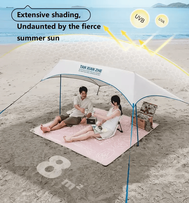 Canopy Tent – Ultra-Lightweight Outdoor Camping Shade with Silver Coating LDK2351 by ECOTREK