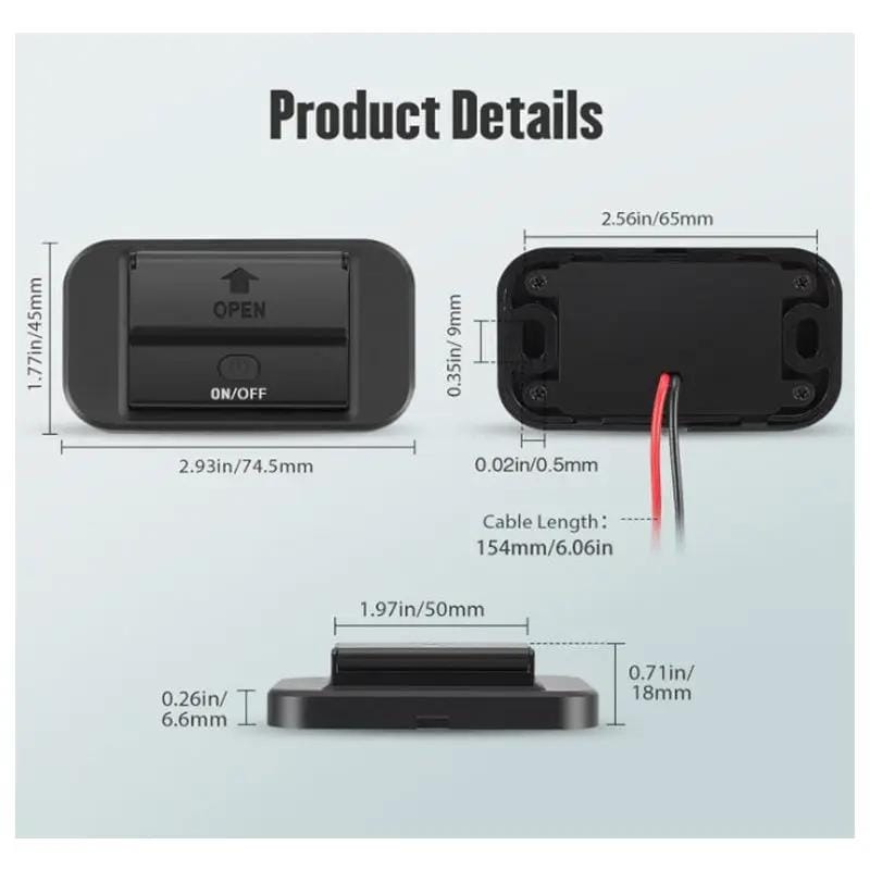 g8buynz 12V 24V RV Type C USB Outlet with Power Switch PD3.0 USB & QC3.0 Quick Charge Socket 12V 24V RV Type C USB Outlet with Power Switch PD3.0 USB & QC3.0 Quick Charge Socket