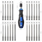 g8buynz g8buynz Extended Screwdriver Set 24 in 1 Bits Self-Locking Magnetic Handle Extended Screwdriver Set 24 in 1 Bits Self-Locking Magnetic Handle