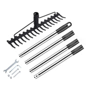 g8buynz g8buynz Multifunctional grass rake 17 Steel Tines Metal Head with Stainless Steel Handle Multifunctional grass rake 17 Steel Tines Metal Head with Stainless Steel Handle