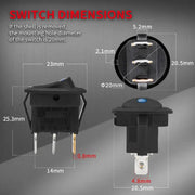 g8buynz g8buynz 4 pcs Round Rocker Switch Shell 12V Lighted 3 Pin with Blue LED 12 Volt Rocker 4 pcs Round Rocker Switch Shell 12V Lighted 3 Pin with Blue LED 12 Volt Rocker