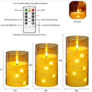 g8buynz g8buynz 5 Pc Flameless LED Candles with Timer Flickering Flameless Candles T 5 Pc Flameless LED Candles with Timer Flickering Flameless Candles T
