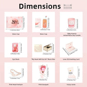 Pink Aroma Candle Bath Gift Box by Poppy Gifts