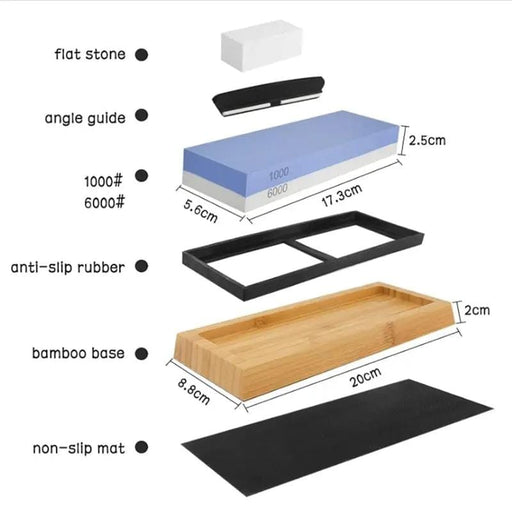 g8buynz Sharp Pebble Premium Whetstone Knife Sharpening Stone 2 Side Grit 1000/6000 Waterstone Sharp Pebble Premium Whetstone Knife Sharpening Stone 2 Side Grit 1000/6000 Waterstone