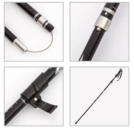 Aluminum Alloy Folding Ultralight Trekking Poles HBXK1011 by ECOTREK