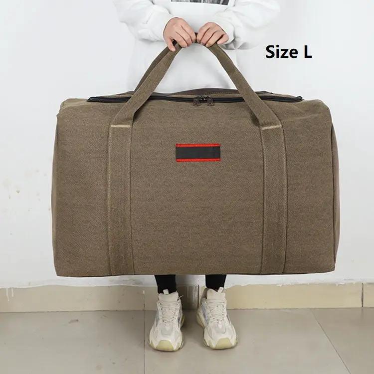 Canvas Storage Bag – High-Capacity Travel, Camping & Moving Luggage Bag XYY9024 by ECOTREK