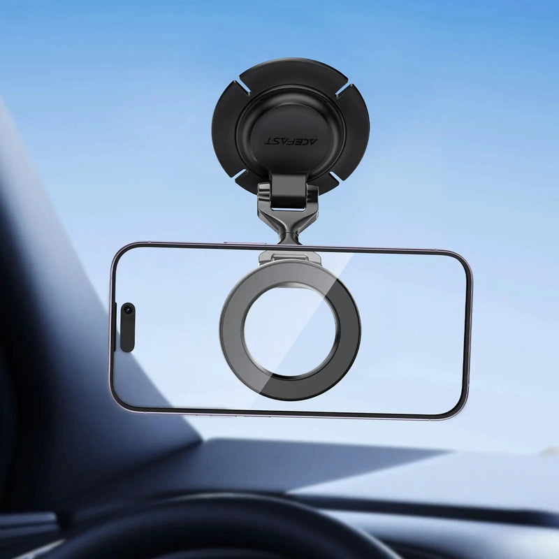 Magnetic Foldable Car Phone Holder | Premium 3-Axis Adjustable Dashboard Mount (D64) by BroDeals