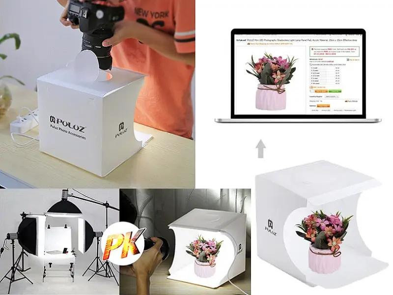 20cm PVC Foldable Photography STUDIO LED Light Tent, Small by dealonline.co.nz