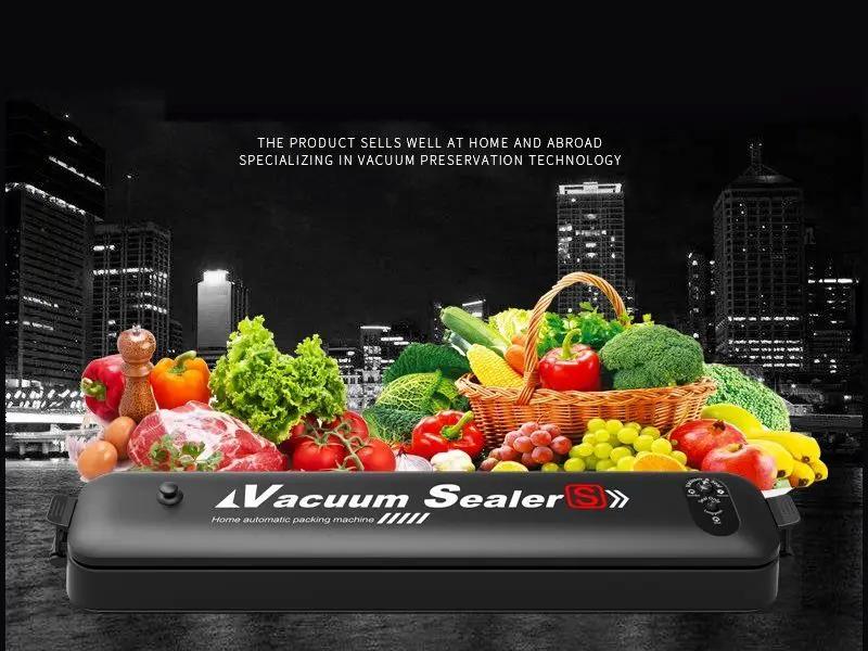 Food Vacuum Sealer Meat Packing Machine Sealing Automatic Saver Packer + 5 BAGS by dealonline.co.nz